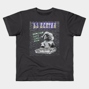 DJ Bertha (transparent) Kids T-Shirt